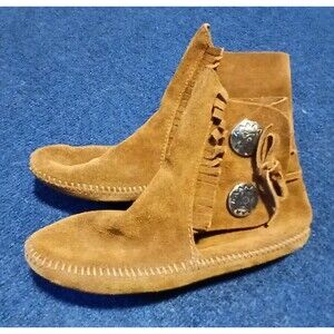 Minnetonka Vintage Women's Moccasin Soft Sole Booties 5.5